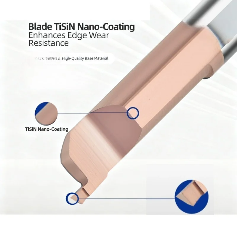 Micro herramienta de perforación MFR, hoja de torno de micrometal, hoja de aleación de carburo de tungsteno de metal, herramienta de accesorios de microtorno