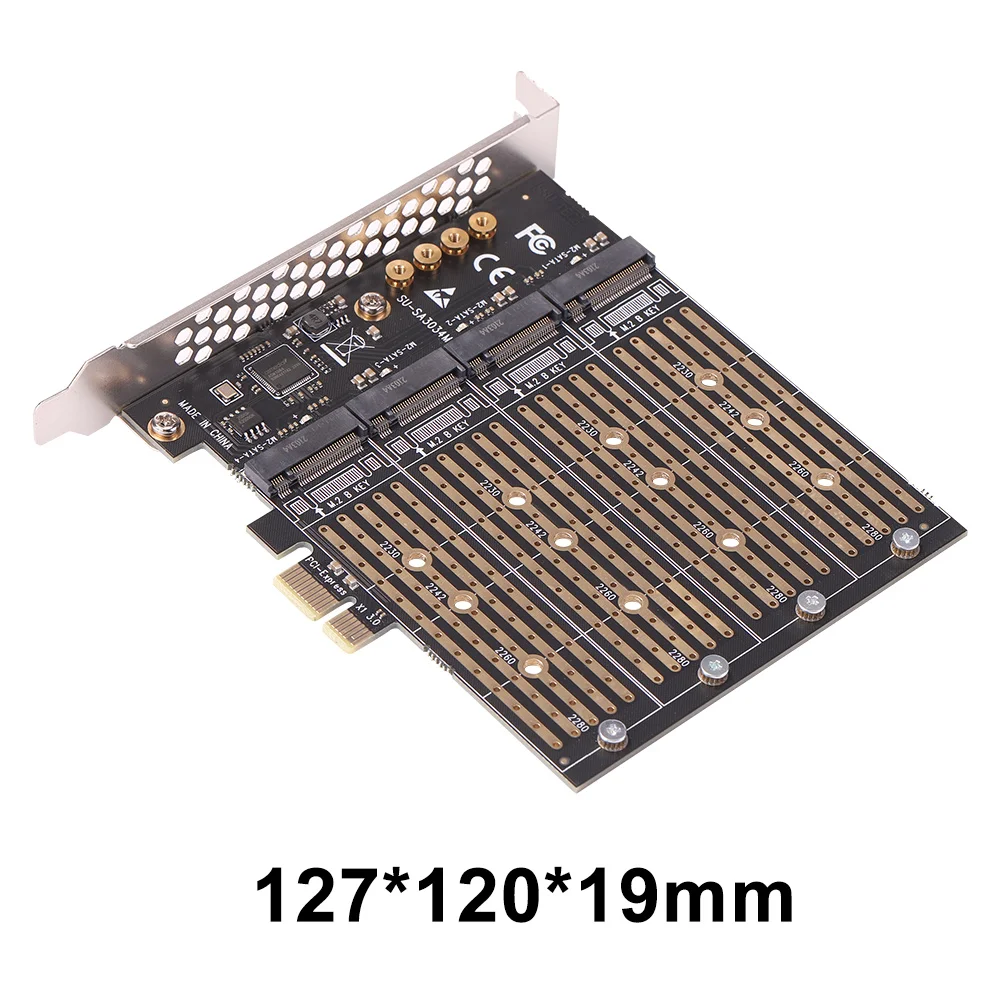 Imagem -06 - Placa Adaptadora para M-key Nvme Sata Extender Board Sa3034m Nvme M.2 para Pci-e 1x 2230 2242 2260 2280