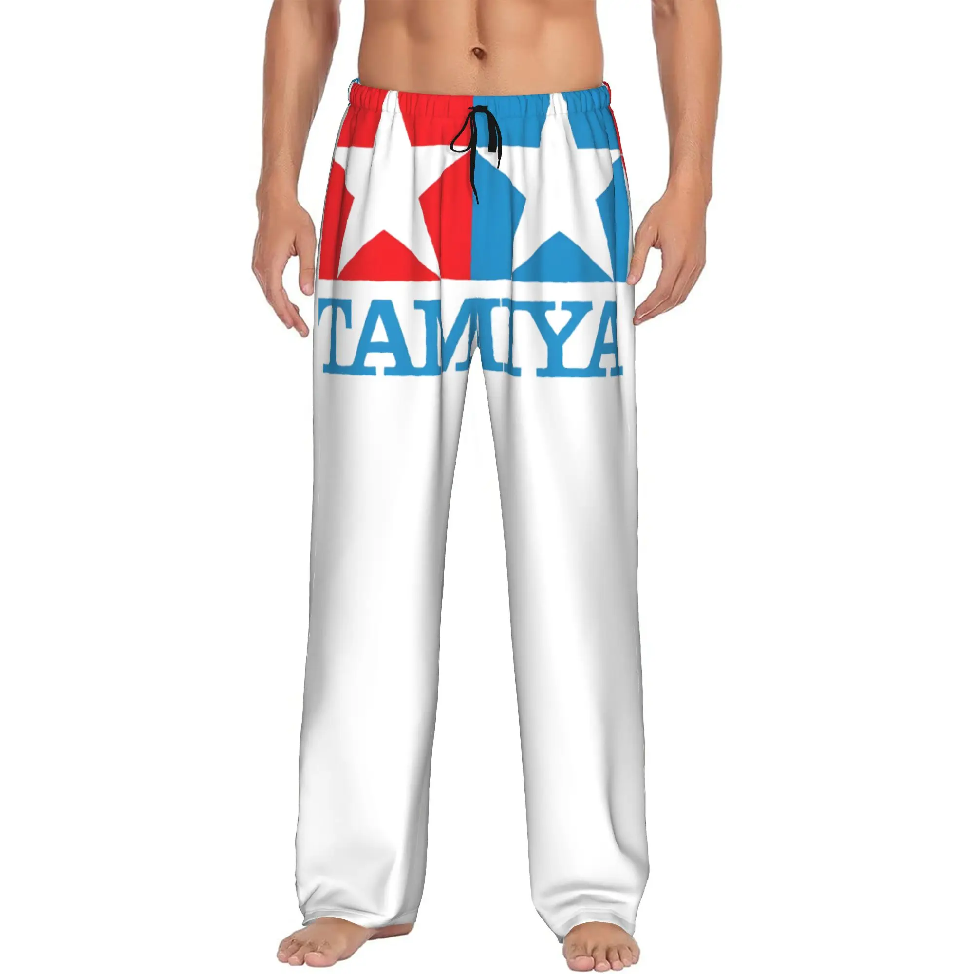 Custom Tamiyas Pajama Pants Sleepwear for Men Elastic Waistband Classic Logo Sleep Lounge Bottoms with Pockets