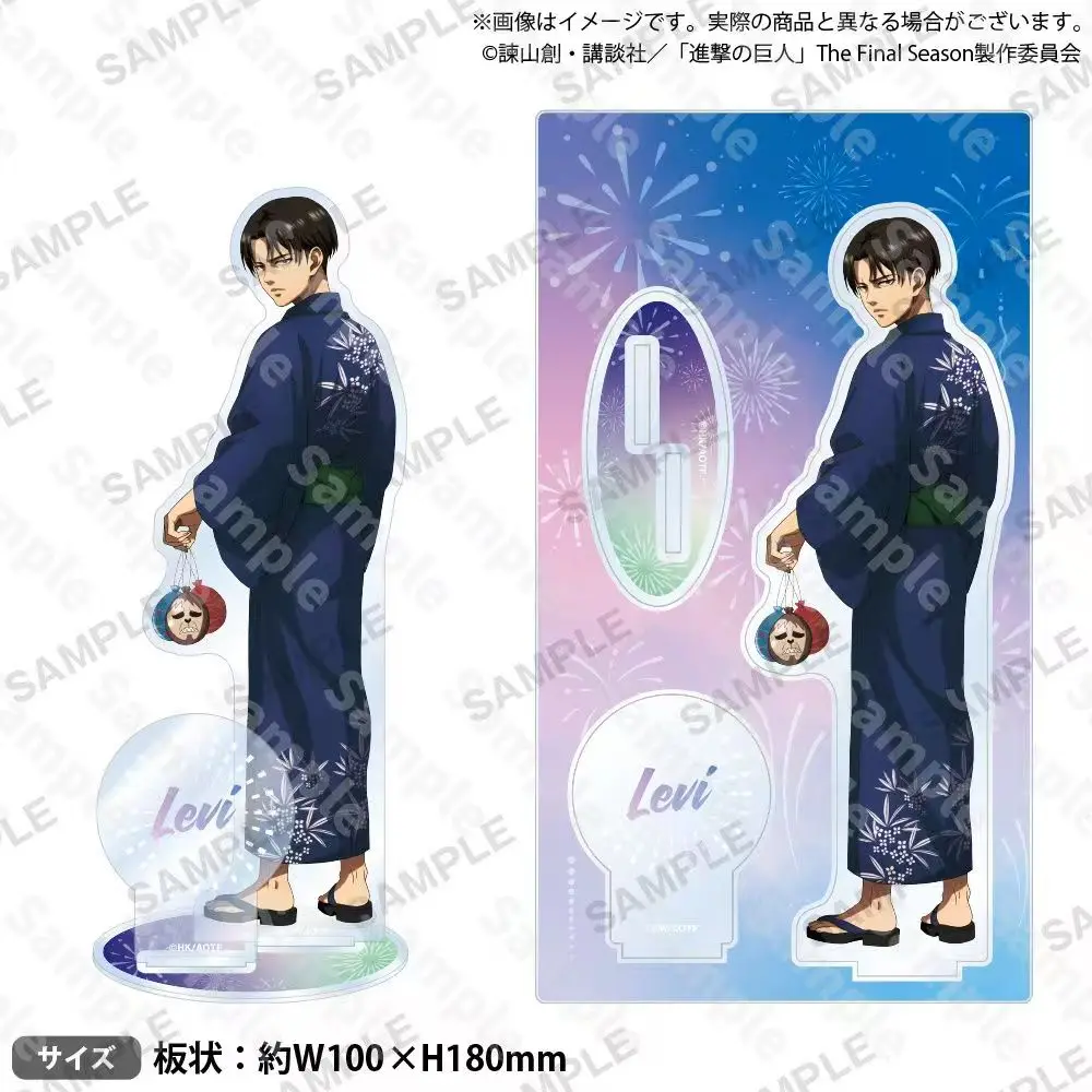 Attacking Giants Levi Figurine Acrylic Stand Hange Acrylic Ornaments Collectible Erwin Cosplay Prop Eren Cute Accessory Toys view 3