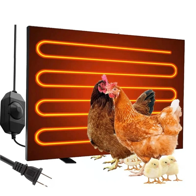 Aluminum Alloy Chicken Coops Heater Panel 145W Heaing Device for Winter Warmth