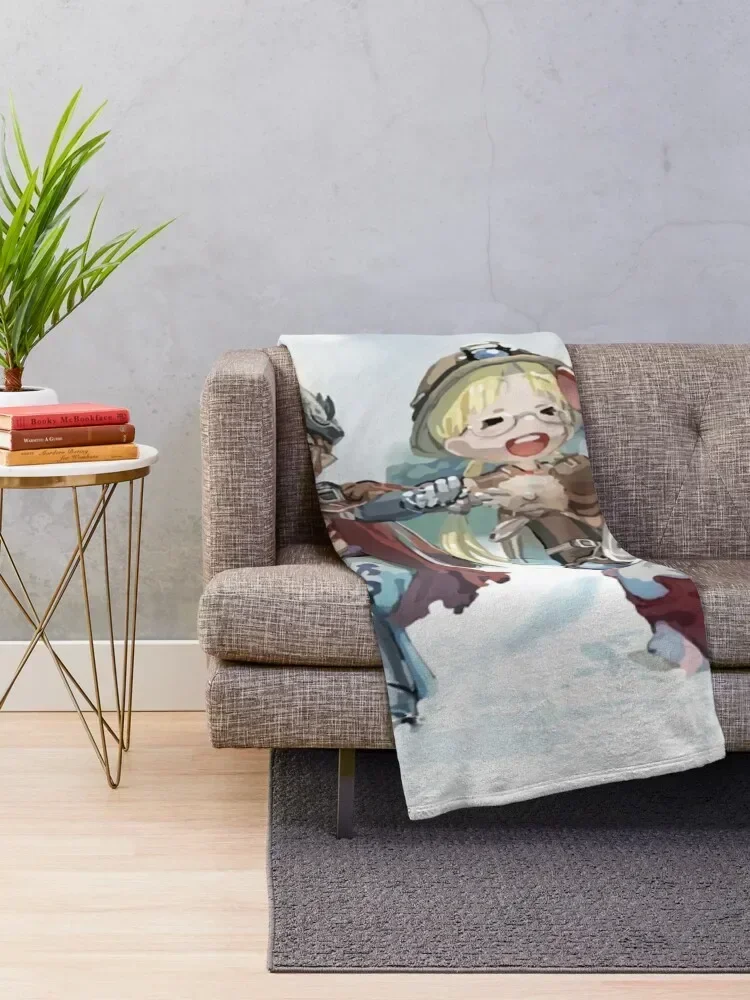 Made in Abyss: nanachi, reg, riko print Throw Blanket Blankets Sofas Of Decoration Camping Luxury Blankets