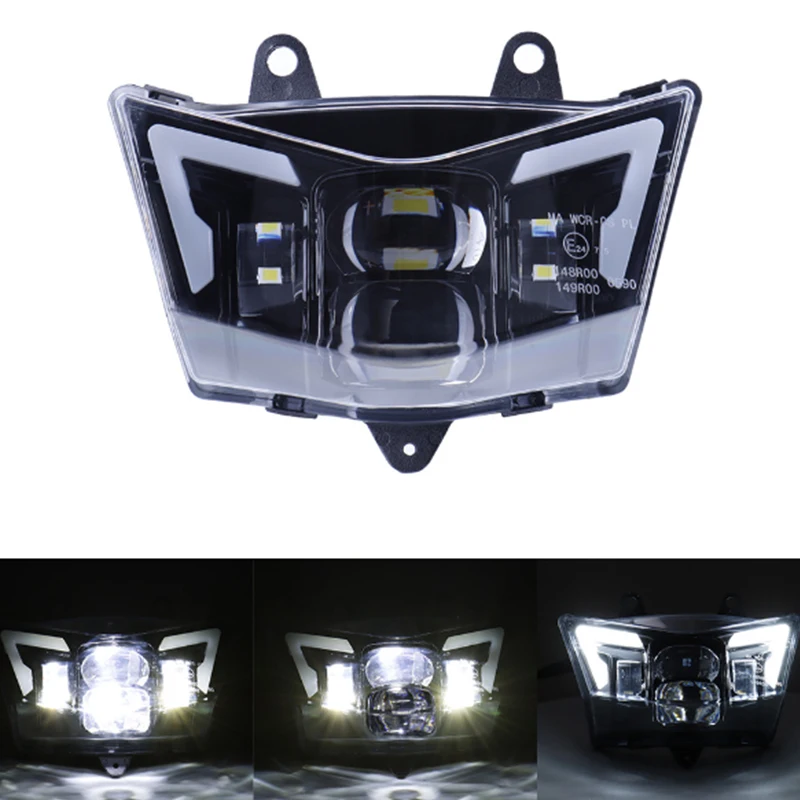 

New E24 Headlight Assembly For KAWASAKI KLX250 KLX150 D-Tracker 125 KLX 150 Dirt Bike Motocross Racing LED Light Head Lamp DRL