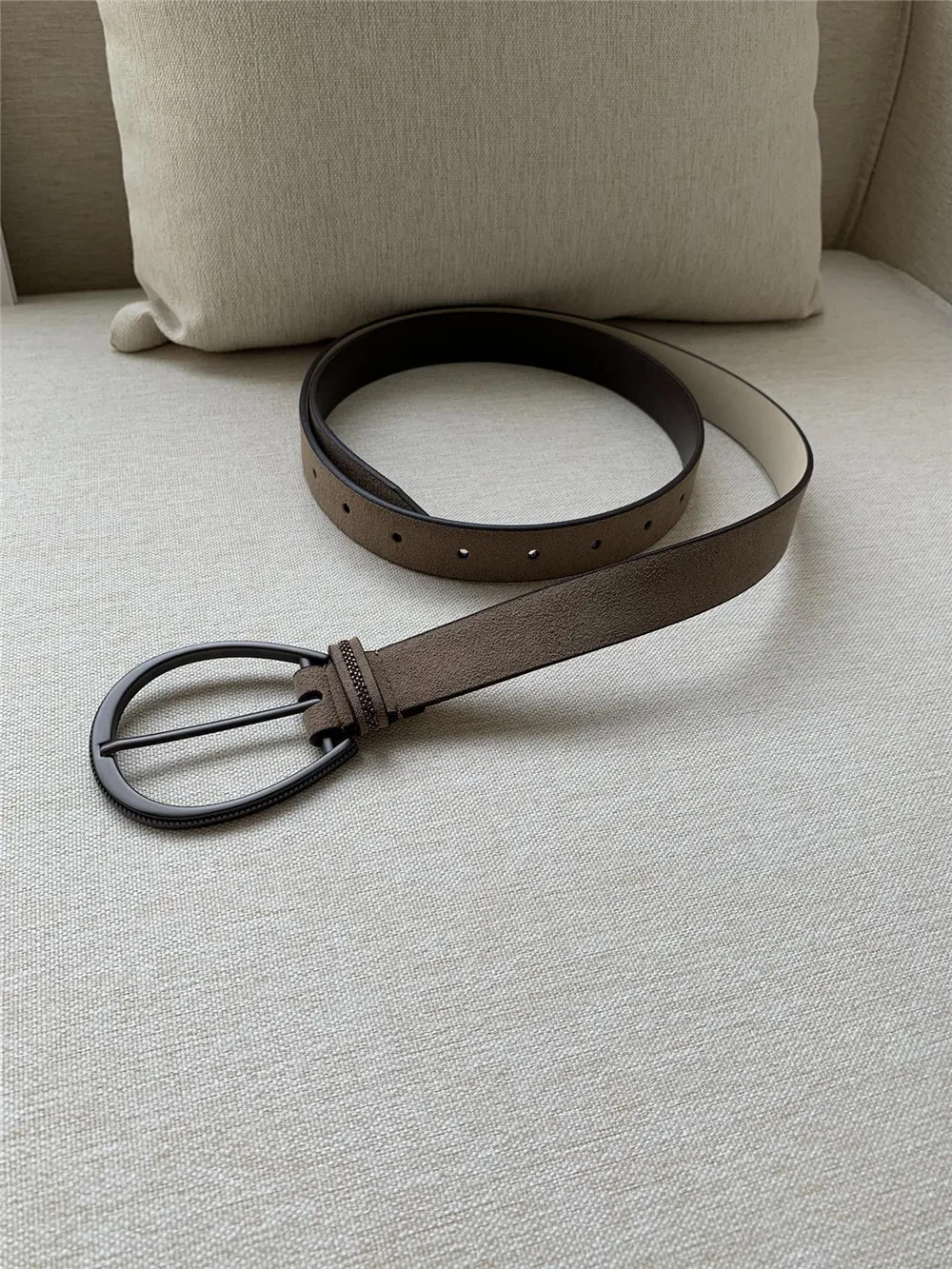 Fashion Soft Contrasting Beaded Cowhide Belt High Quality