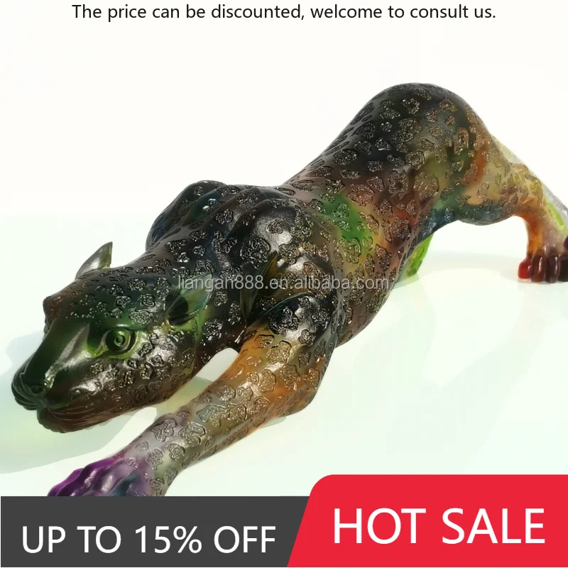 

Morden Style Popular Garden Luxury Ornament Home Decor Luxury Home Office Desk Sculpture Kiln-cast Glass For Business Gift