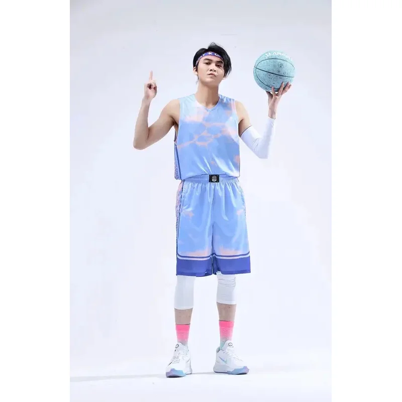 طقم جيرسيه كرة سلة قابل للتنفس للرجال والنساء ، بدلات رياضية كرة سلة فارغة ، أطقم رياضية للفريق للبالغين ، زي موحد للأولاد ، جديد