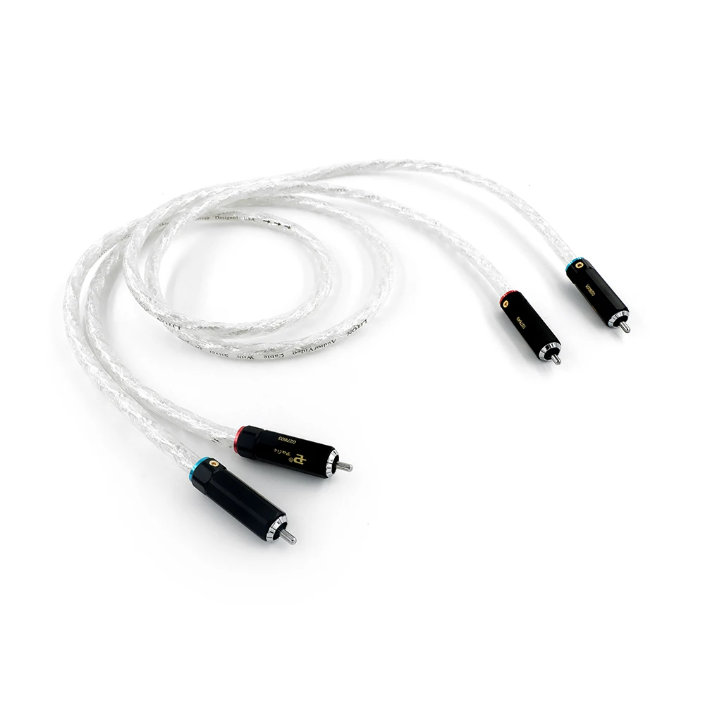 Duo Bi-Channel RCA Cable: OFC Shielded Interlink with Au-Terminated Cu-Shell for AVR/Amplifier​