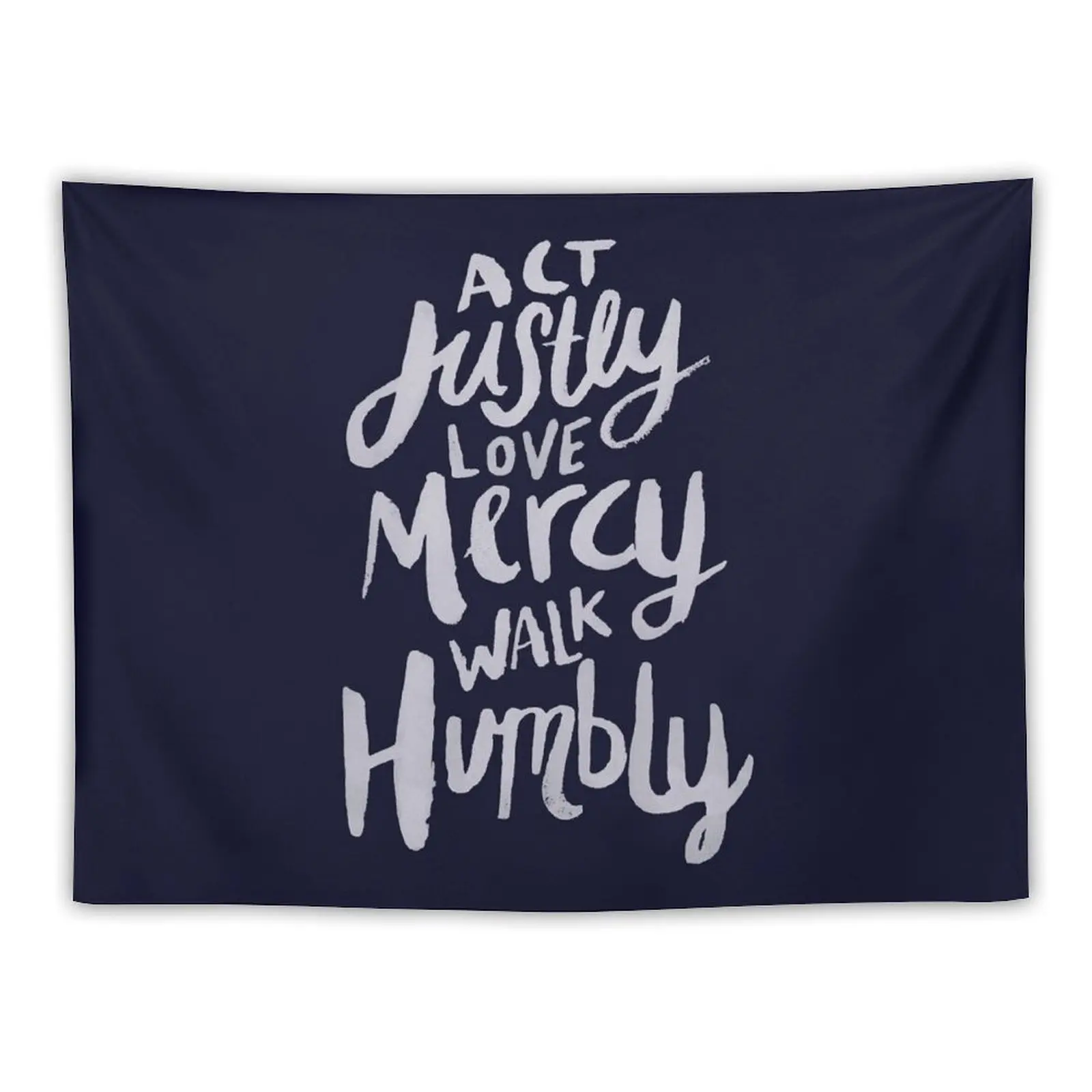 

Act Love Walk x Navy Tapestry Home Decoration Accessories Wall Coverings Tapestry