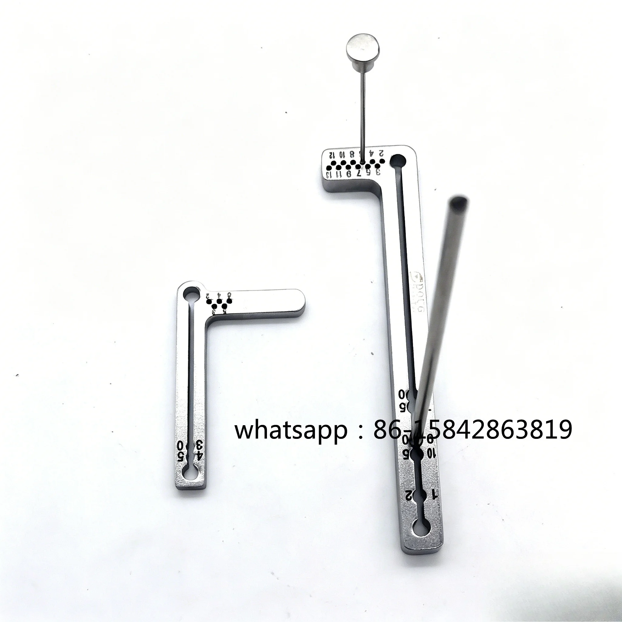 Pet knee cruciate ligament TTA system angle determination ruler saw blade guidance