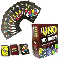 /2025 Uno No mercy Game Board Games UNO Cards Table Family Party Entertainment UNO Games Card Toys Children Birthday Christmas