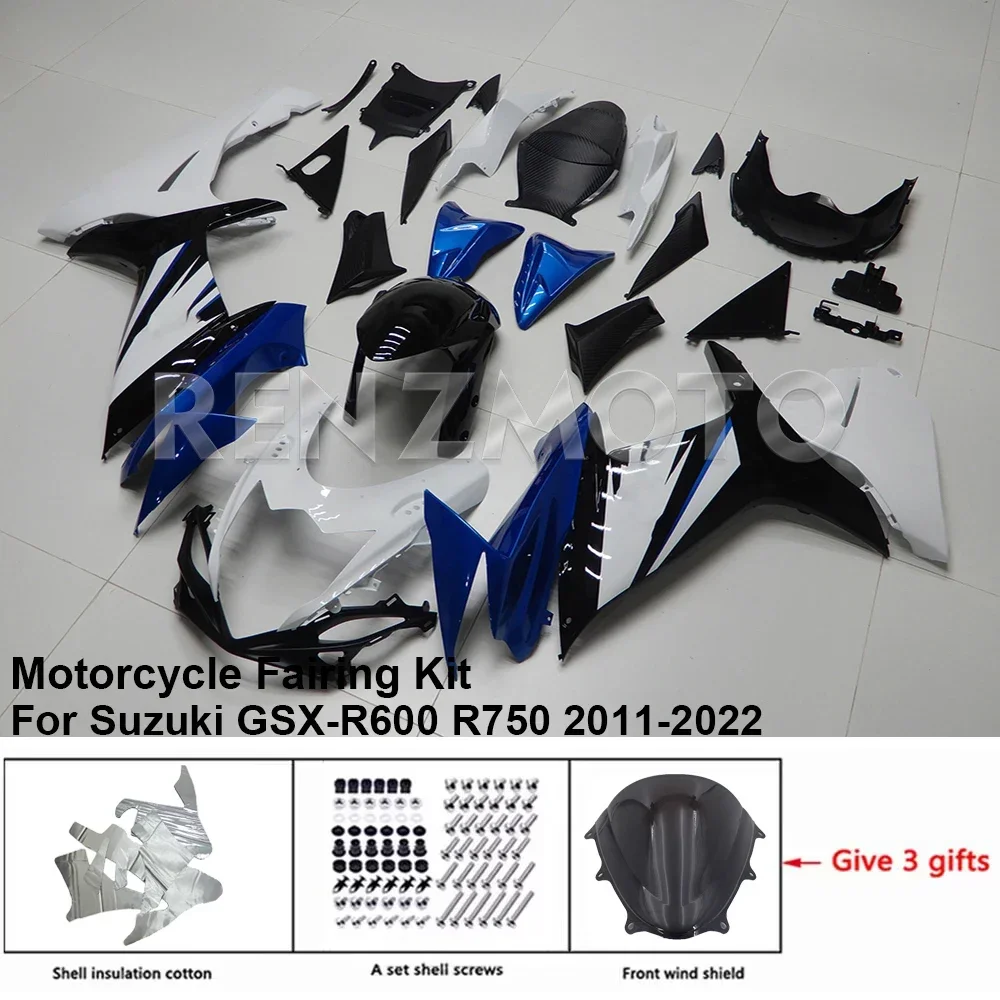 

Комплект обтекателя мотоцикла, пластиковый комплект для Suzuki GSX-R600 R750 2011-2022, аксессуары, литьевой кузов S0611-101a