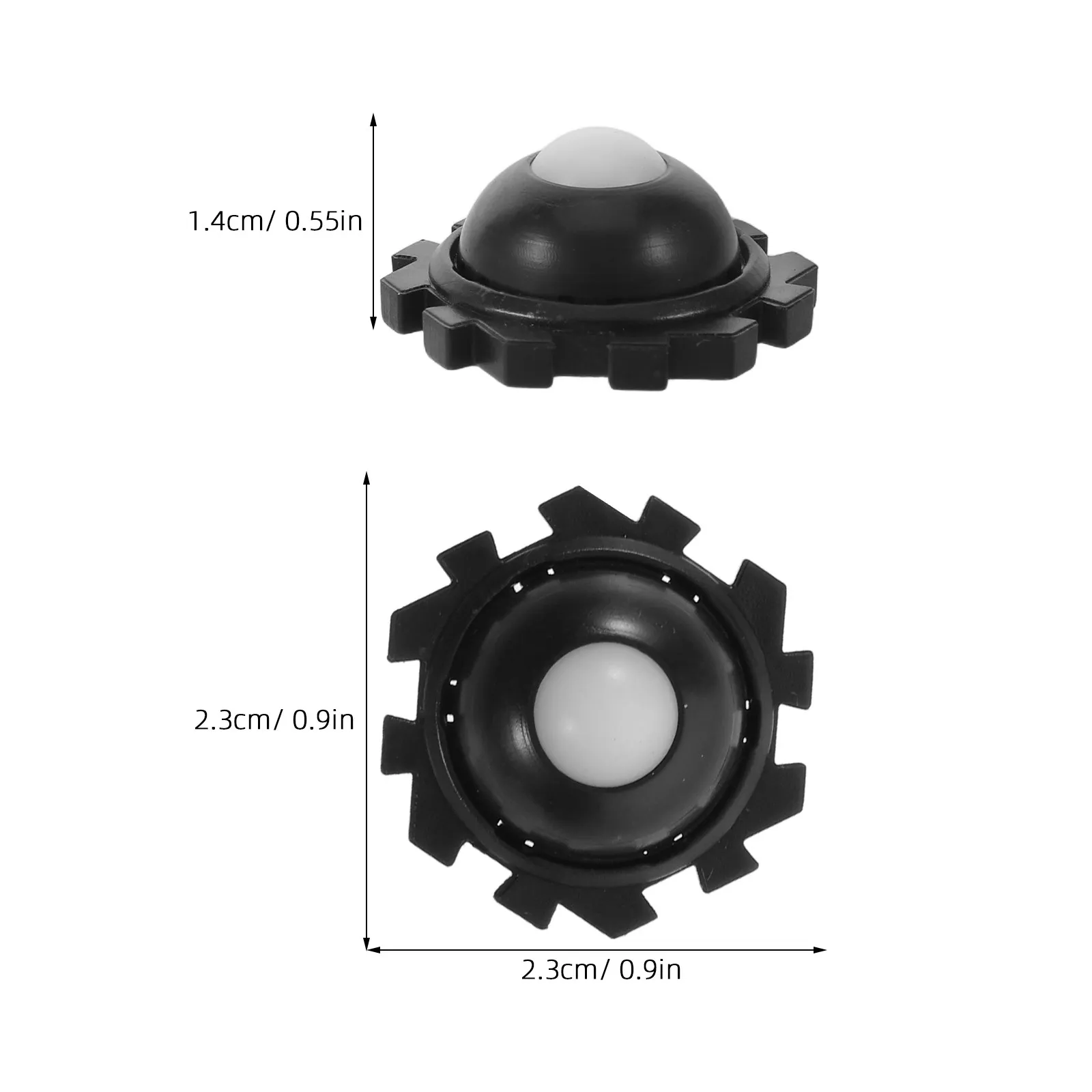 20Pcs Mini Rolling Wheels Adhesive Furniture Casters Self Adhesive No Drill Ball Caster Stick on Universal Swivel Storage Bin