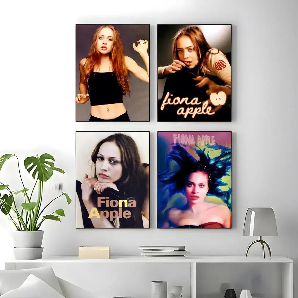 Music Fiona Apple Poster Self-adhesive Art Waterproof Paper Sticker Coffee House Bar Room Wall Decor