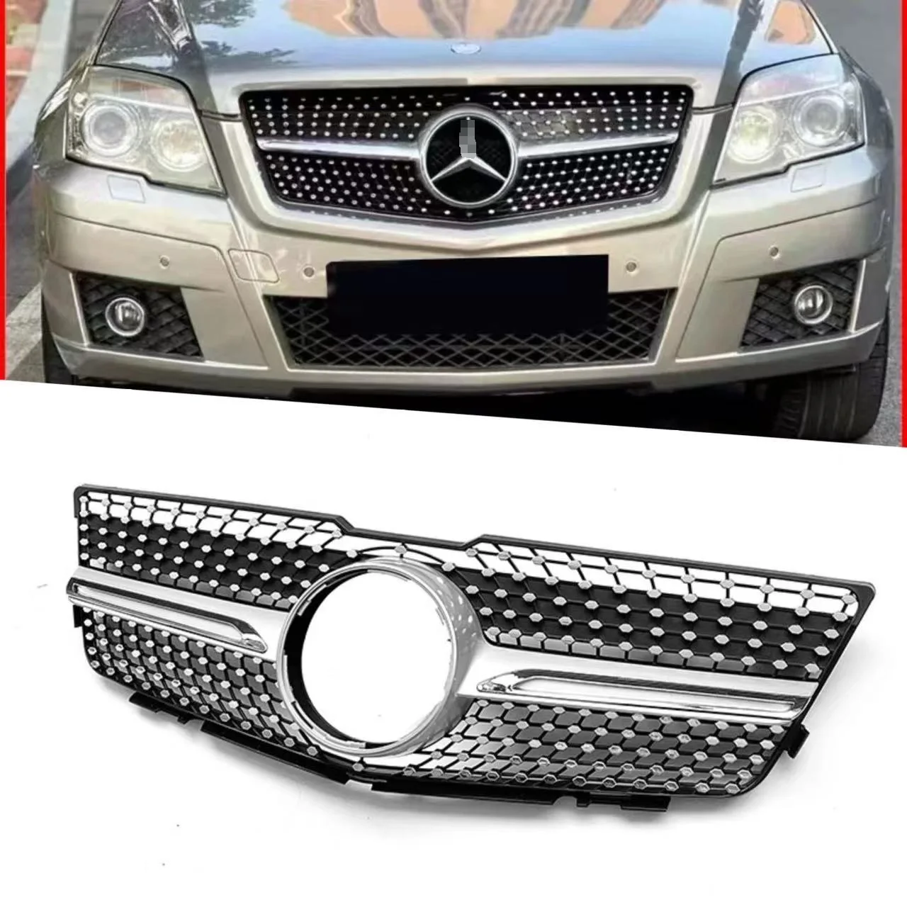 

Front bumper air intake vent grille For Mercedes Benz GLK-Class X204 2009-2012
