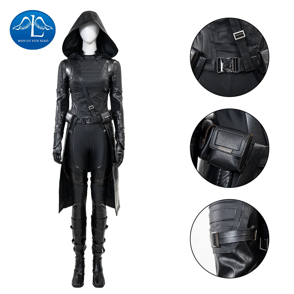 

Manluyunxiao Movie The Black Widow Yelena Belova Cosplay Black Widow Thunderbolts Costume Halloween New Women cospaly cotume Set