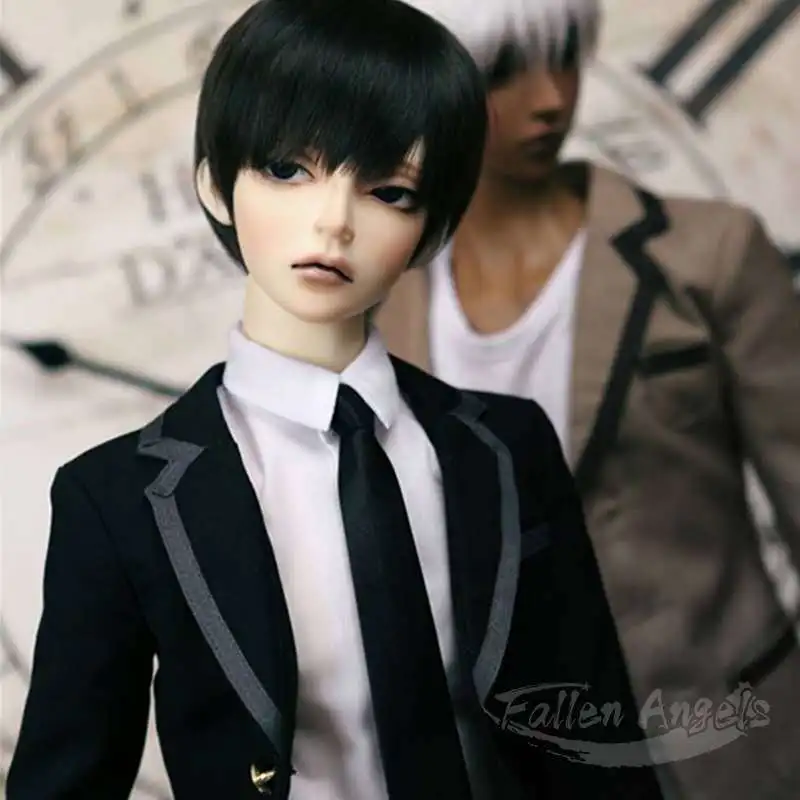 Boy  Wig 1/3 Doll Wig Long Hair 8-9 Inch For BJD SD Wig Accessories 21cm to 23cm Head Size Synthetic Wigs