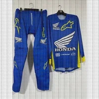 2025 Honda todoterreno Motocross Jersey camiseta de manga larga y pantalones ropa de motocicleta transpirable MX Gear para ATV Dirt Bike Riding