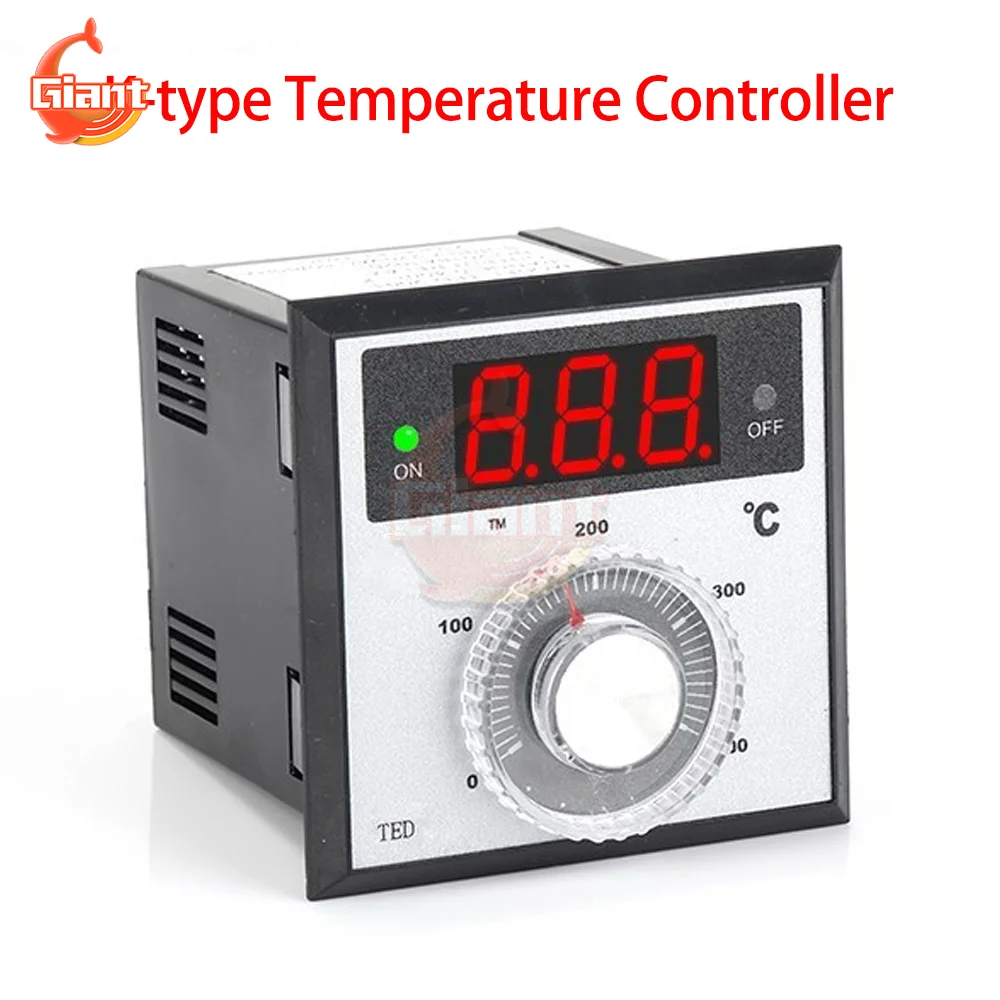 TED-2001 K-type Temperature Controller Digital Thermostat Display Temperature Controller Relay Heating Cooling Thermoregulator