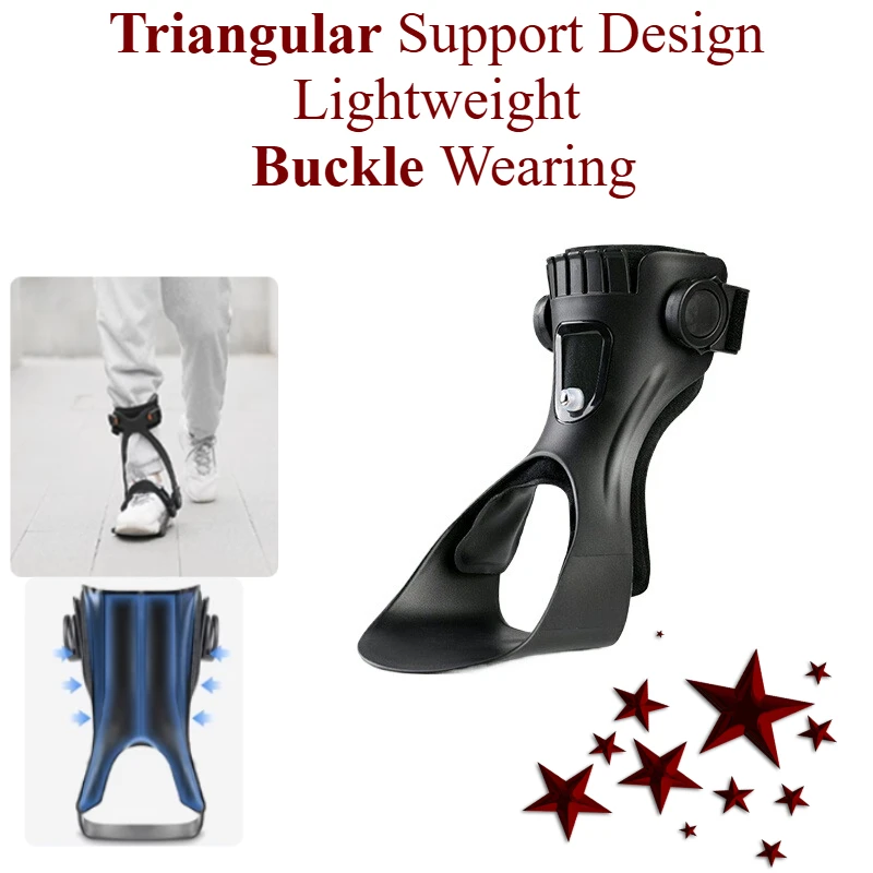 

Подтяжка для поддержки ног с подушкой безопасности - корректор для ног с внутренней подошвой для тренировки инсульта и гемиплегии, коррекция вальгусной/варус