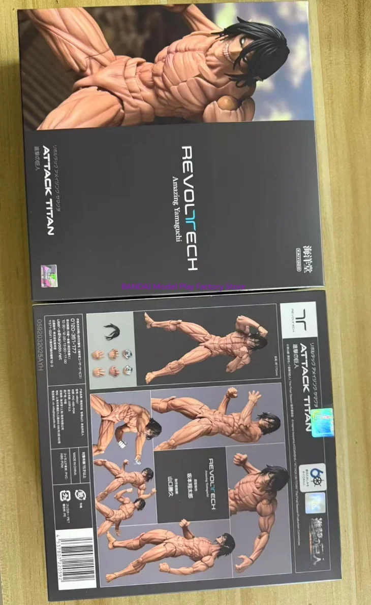 

Оригинальный Kaiyodo Revoltech Amazing Yamaguchi Attack on Titan Eren Jaeger в наличии, коллекция аниме, фигурки, модель игрушки