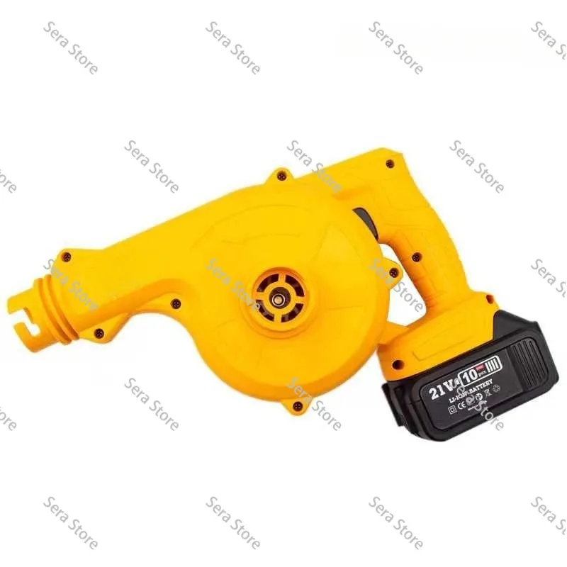 High-Power Industrial-Grade Household Lithium Battery Blower, Dual-Use for Blowing Dust and Leaves, Rechargeable