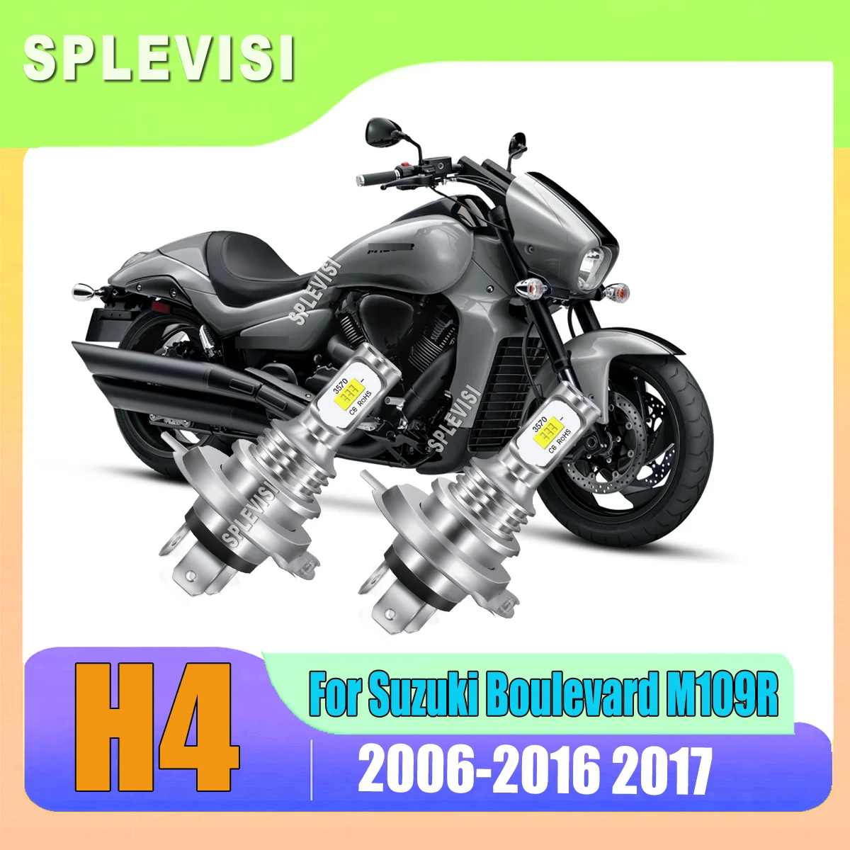 

LED H4 9003 White Headlight Bulbs Automotive Lighting Kit High Power For Suzuki Boulevard M109R 2006 2007 2008 2009 2010 -2017