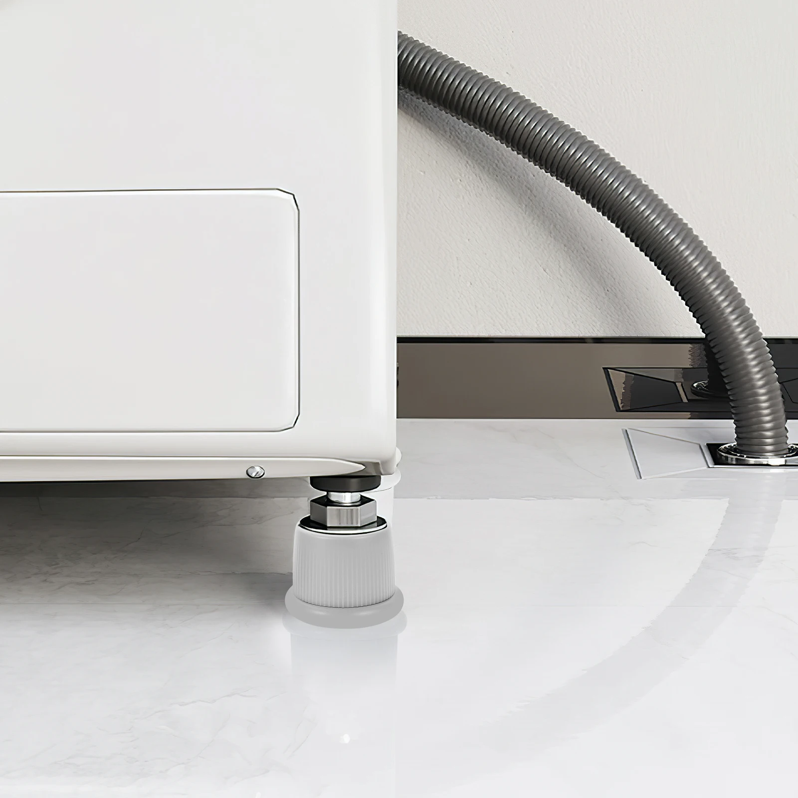 

2Pcs Bed Stoppers Adjustable ABS Headboard Brackets Wall Bumpers Anti-Squeak Bed Frame Support Noise Stopper Wall Spacer