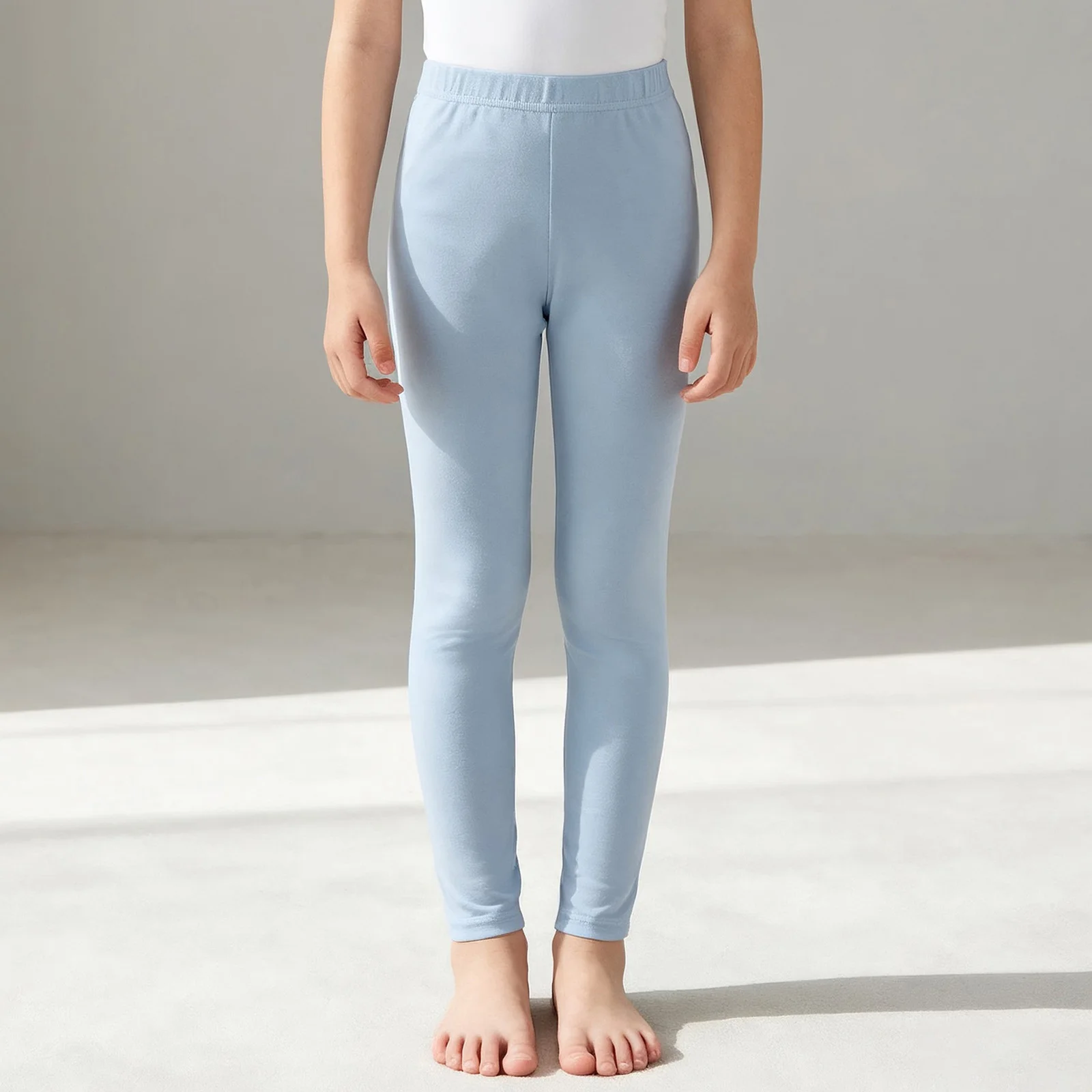 

Girls Thermal Underwear Pants Ballet Dance Practice Warm Up Cotton Base Layer Homewear Loungerwear Elastic Waistband Leggings