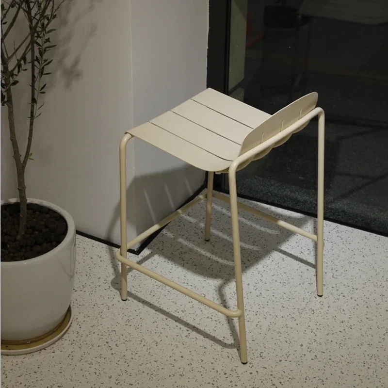 Moderne Gartenmöbel, Aluminiumstuhl, lässig, hohe Bar