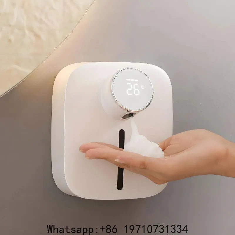 Smart Inductive Soap Dispenser USB Charging Waterproof Wall Mounted Foam Bathroom Supplies for Mobile Phone Washing