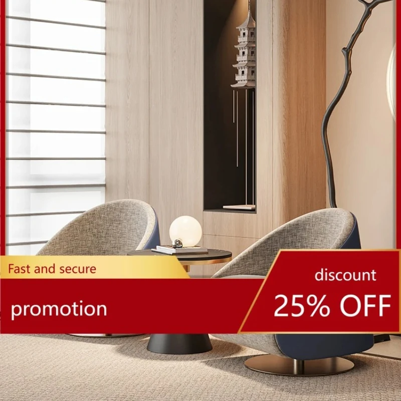 Light Luxury Coffee Shop Rest Area One Table Two Chairs New Chinese Style Sales  Reception Negotiation Table and Chair Set
