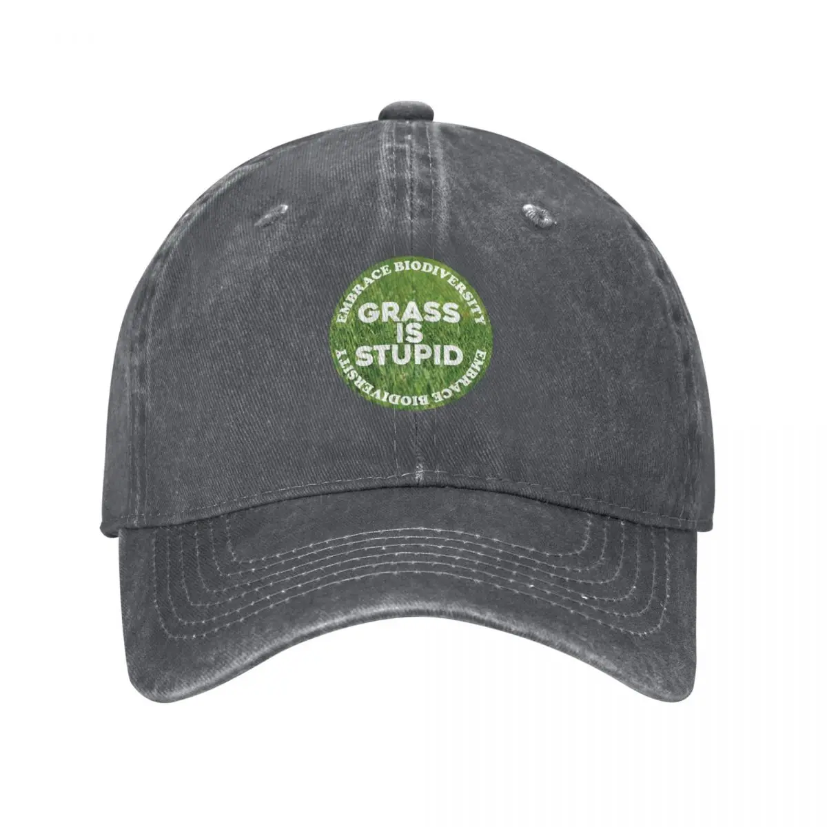 Grass is Stupid Baseball Cap Trucker Cap Horse Hat Uv Protection Solar Hat cute For Women Men's