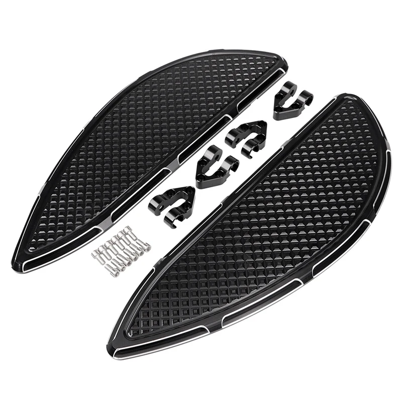 Driver Stretched Floorboards Foot Boards Replacement Accessories Fit For  Electra Glide Dyna FLD