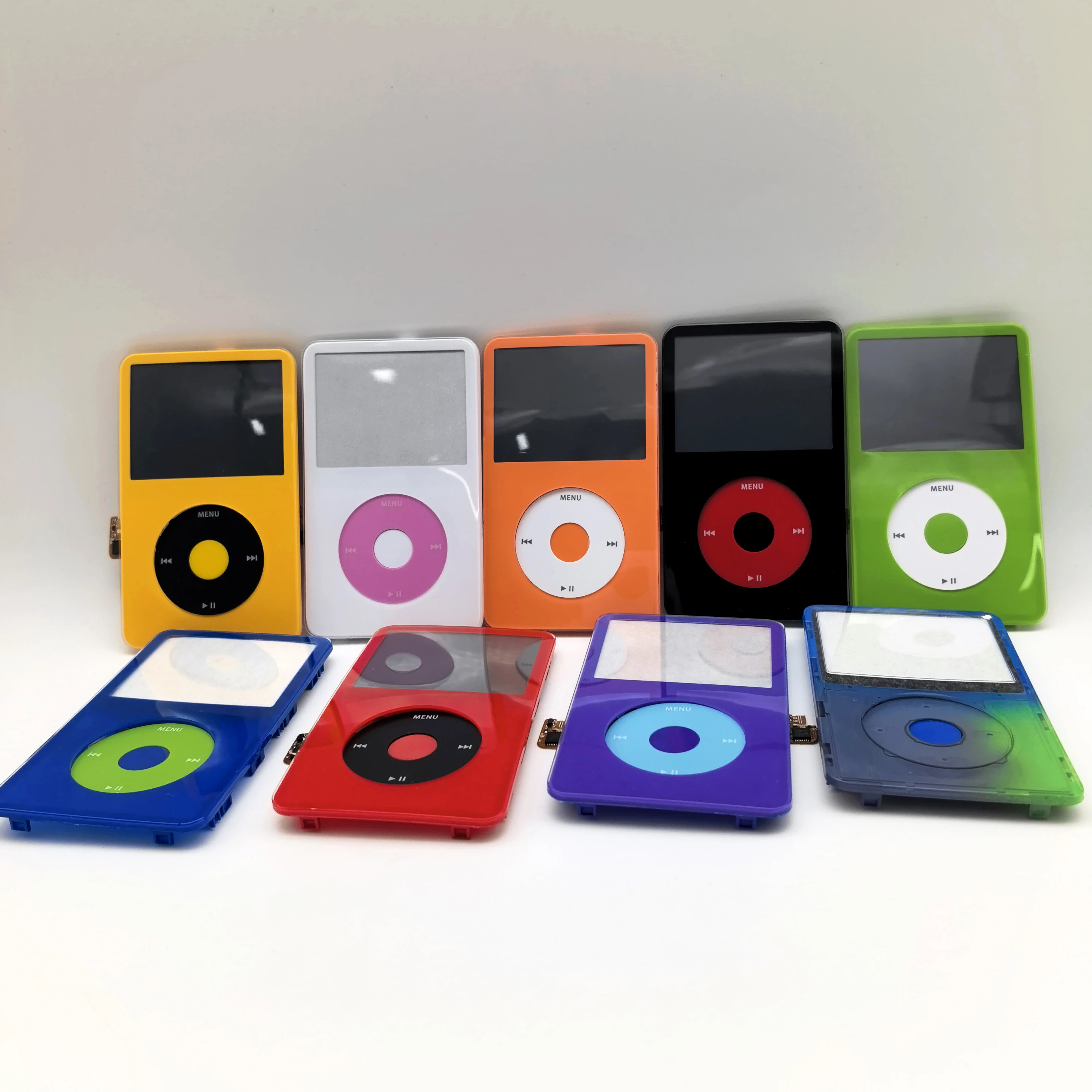 Frontgehäuse-Baugruppe für iPod 5. und 5,5. Generation Video, inklusive Frontplatte mit Click Wheel und Center-Taste – Detail 2