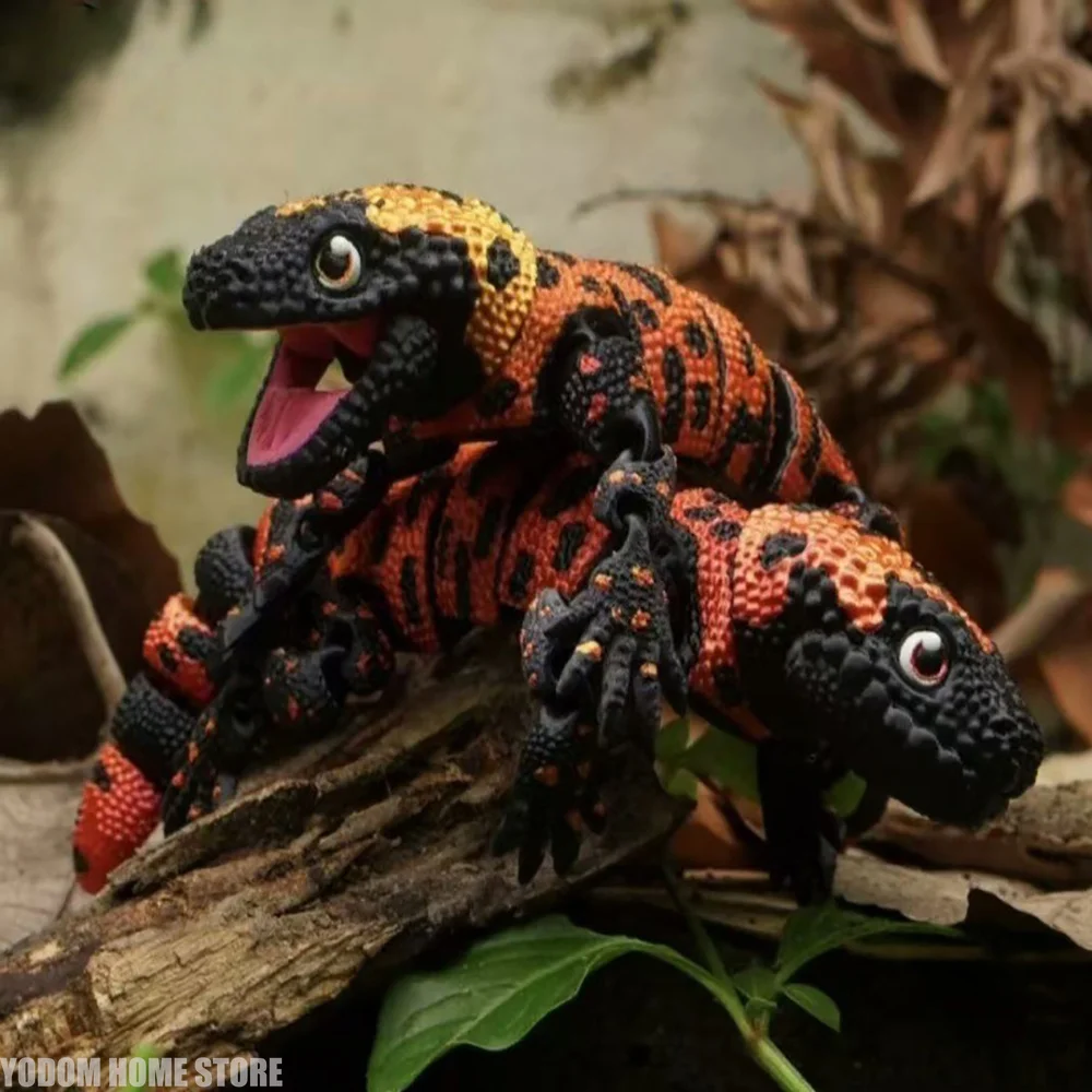 3D Printed Realistic Lizard Multi-articulated for Desk Decoration Home Accessories Kids Gift
