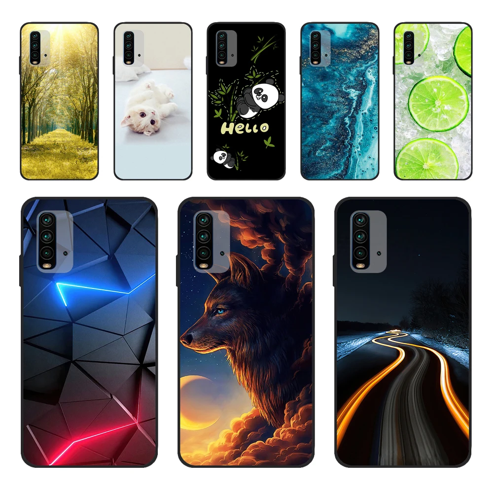 For Xiaomi Redmi 9T Case Redmi9T Back Cover Girls New Fashion Clear Phone Fundas Soft Silicone Case For Xiaomi Redmi9 T 9T Coque