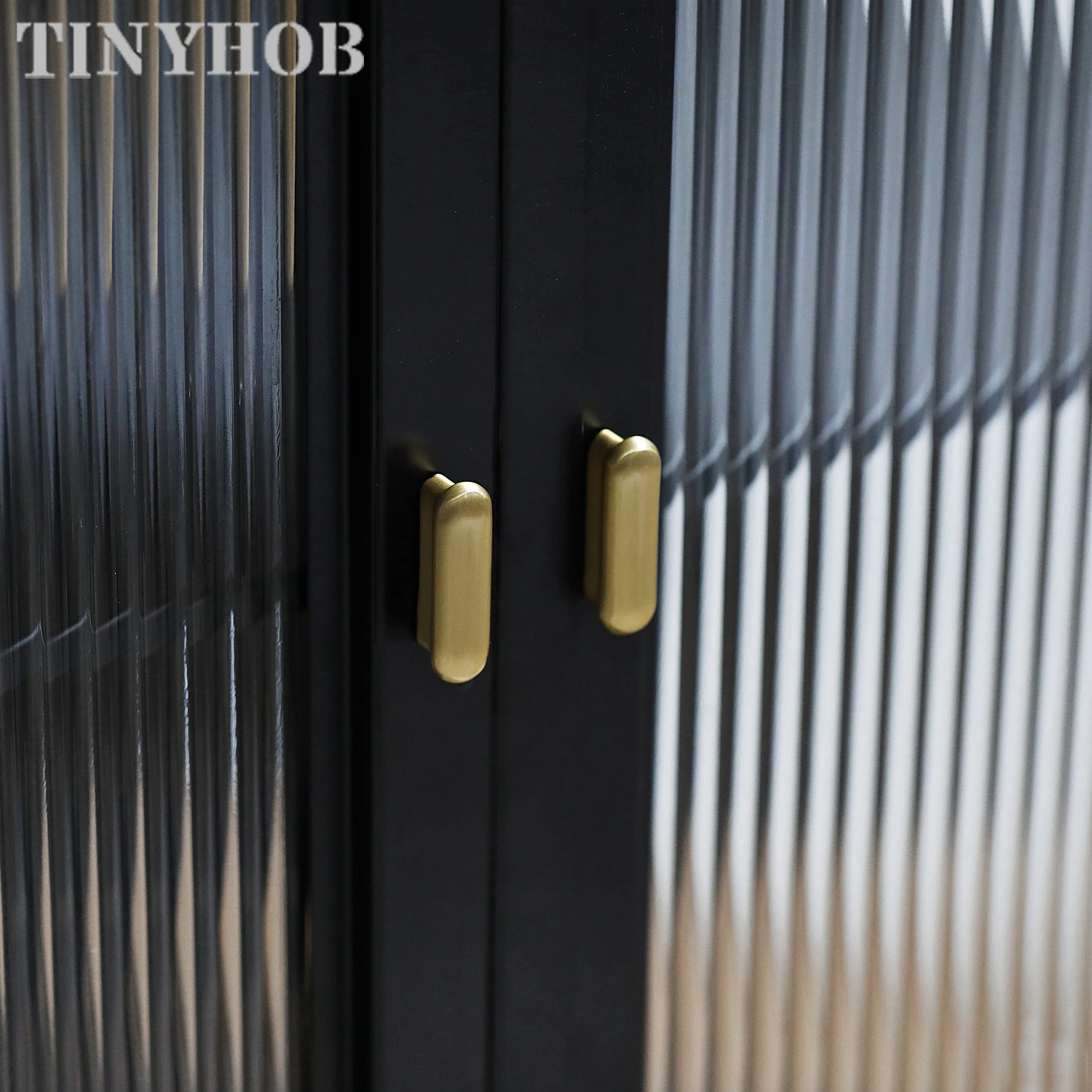TINYHOB /Gold Solid Brass Knobs Cupboard Pulls Drawer Knobs Kitchen Cabinet Handles Simple Furniture Handle Hardware