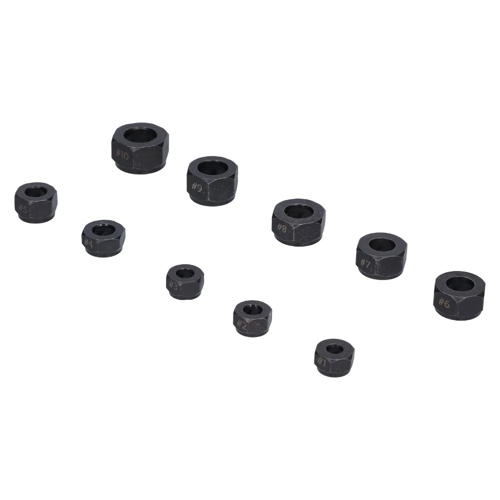 

Набор из 10 прочных ударных экстракторов для болтов и гаек 9-19 мм, с витыми зубьями, для промышленного демонтажа