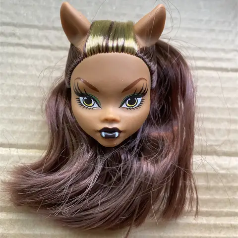Demonmonsterdockor med färgglatt hår, Dracula/Clawdeen Wolf/Frankie Stein dockhuvuden, högkvalitativa gör-det-själv-docktillbehör 10 best sales Monster High-tillbehör - №8