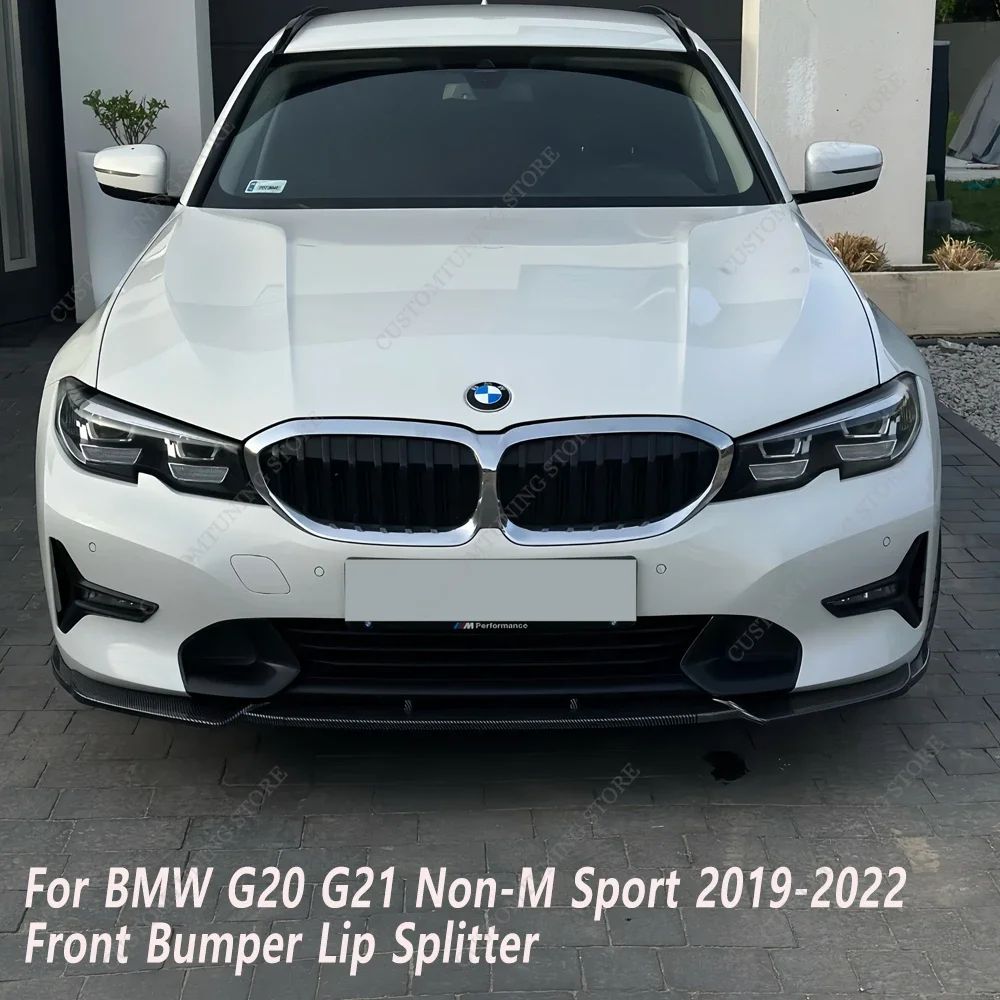 For Bmw G20 G21 Maxton Style Front Bumper Splitter Lip Spoiler Diffuser 318d 320d 330d 330e Non-M Sport 2019-2022 Bodykits