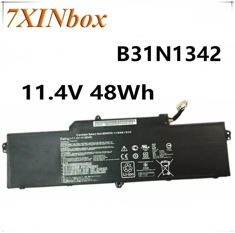 7XINbox 11.4V 48Wh Original B31N1342 Laptop Battery For Asus Chromebook C200MA C200MA-DS01 C200MA-KX003 Series Tablet