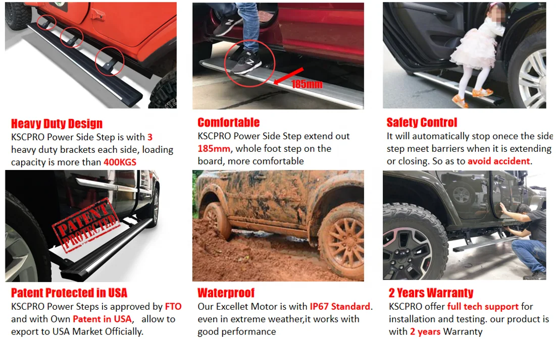 Off-Road Power Side Step Electric Running Boards For GMC Yukon GMT1YC 2021 New body