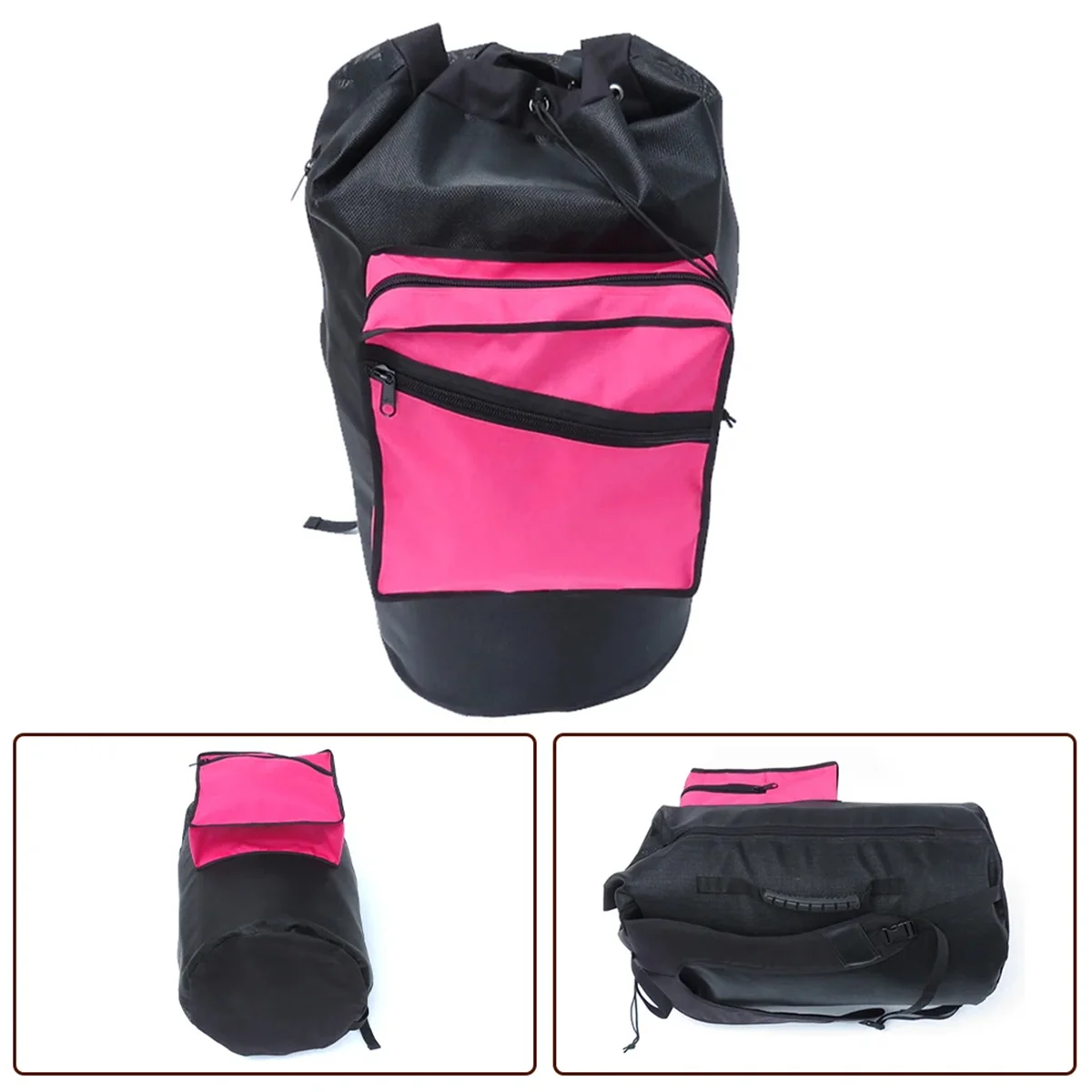 Filet de plongée sac sec comprend un sac sec veste de plongée arrière suspendue au côté sac en maille de séparation humide et sec sacs secs en PVC