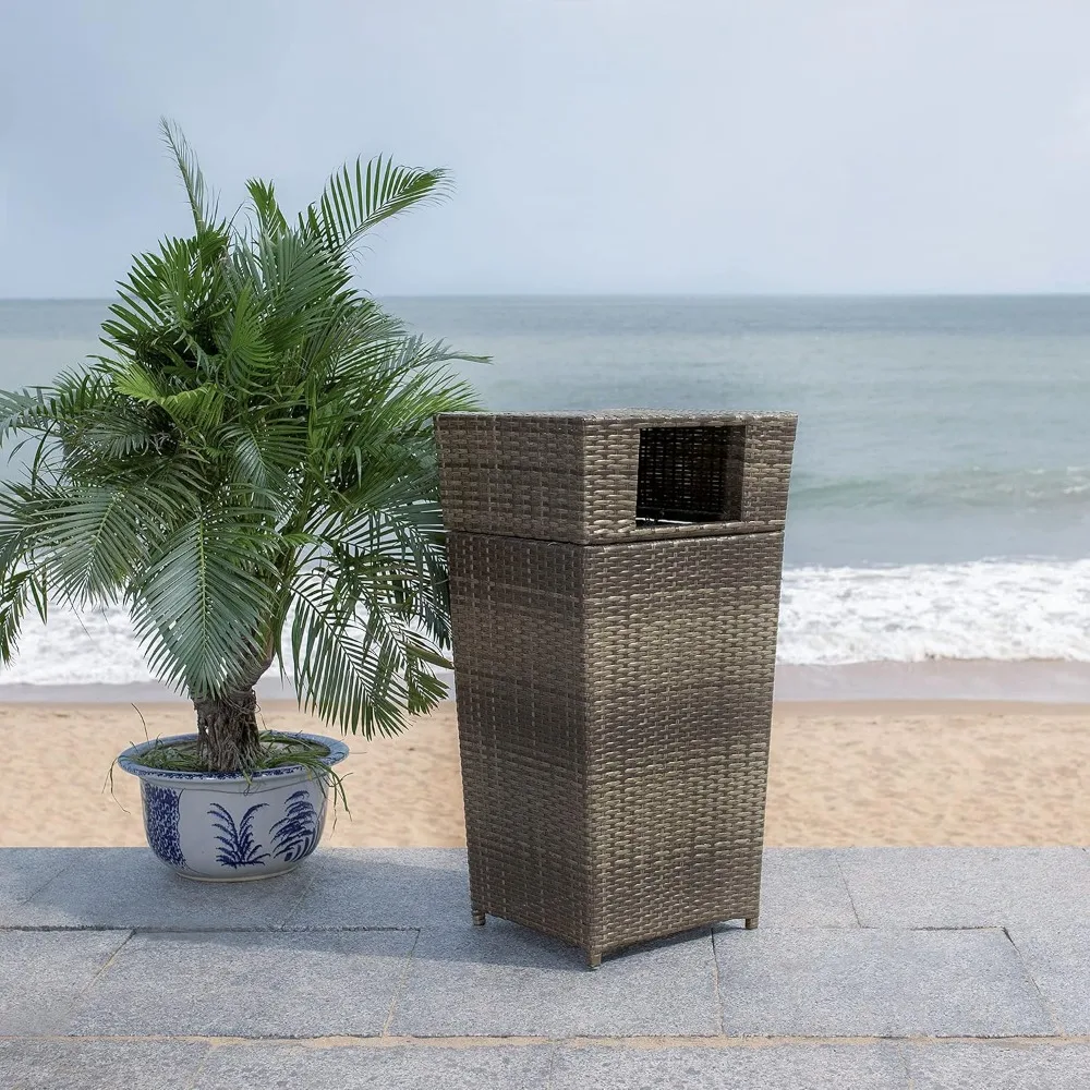 

Outdoor Collection Mazeli Серо-коричневый тканый мусорный бак с квадратной крышкой (полностью собранный) PAT7512C