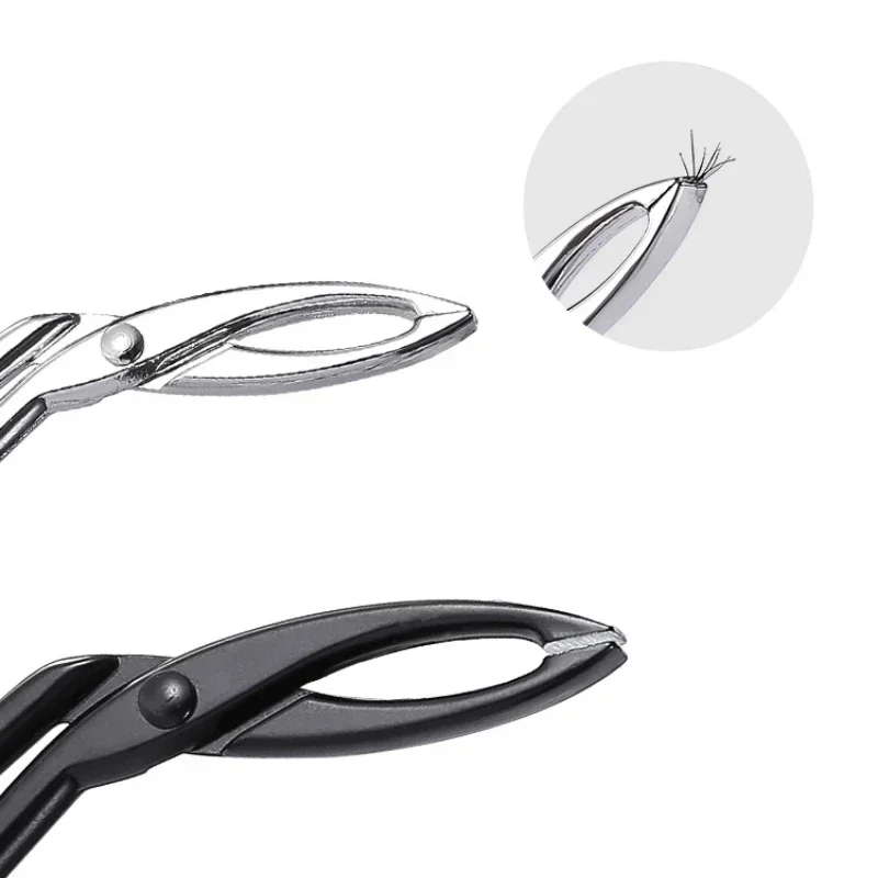 Stainless Steel Elbow Eyebrow Pliers Clip Scissors Tweezers Straight Pointed Professional  Plucking Makeup Beauty Tools