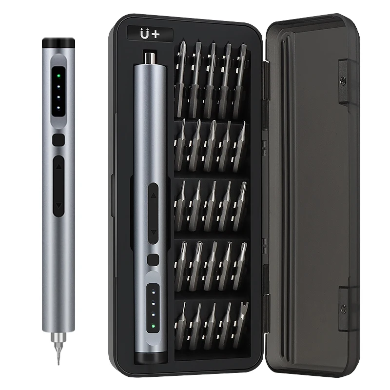Electric Screwdriver Set For Cell Phones Repair USB Rechargeable Multi-speed Adjustment Multifunctional DIY Tools Kit Bit Manual