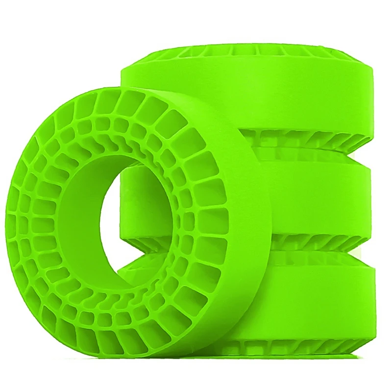 Remote Control Car Wheel Tires High Quality Silicone Tires with Excellent Waterproof and Temperature Resistance Green