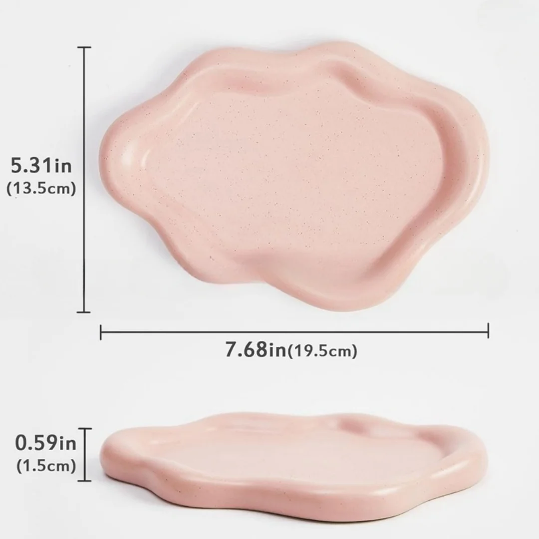 Cloud Coaster Silicone Mold Epoxy Resin Tray Storage DIY Handmade Aromatherapy Gypsum Desktop Decoration Mould