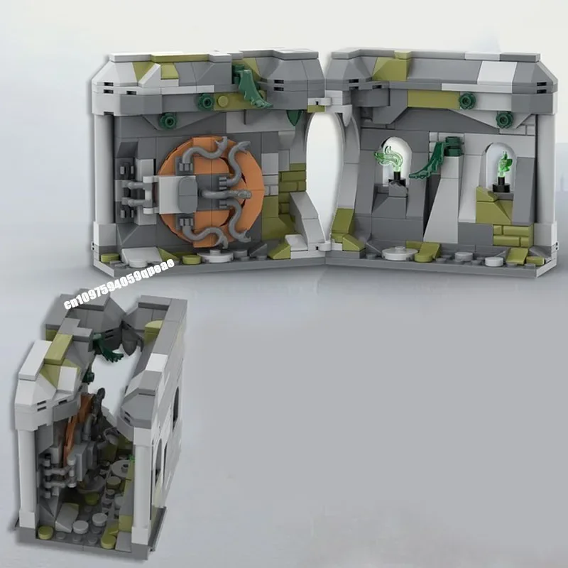Nieuwe Hot Beroemde Magische Film Serie Moc Kamer Deur Ingang Model Aangepaste Puzzel Diy Creatieve Ideeën Kinderen Speelgoed Verjaardagscadeautjes