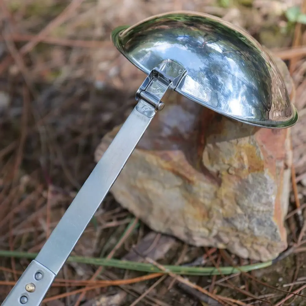 Stainless Steel Folding Soup Ladle For For Campleader Outdoor Camping Gear Portable Cooking Utensil Picnic Hiking Travel Tool